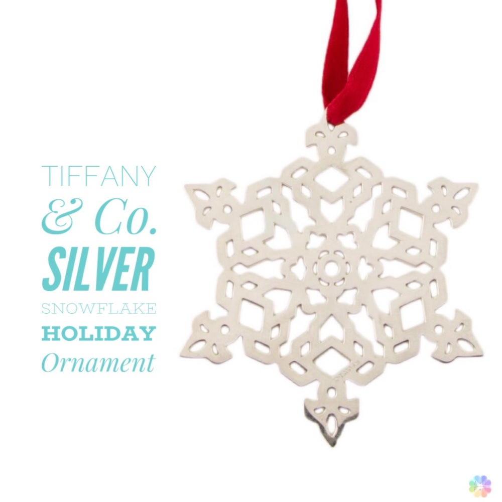 Tiffany & Co. Sterling Snowflake Ornament